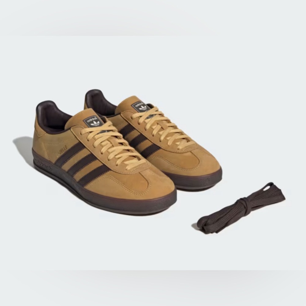 Adidas Gazelle Indoor Originals Oat Dark Brown Men’s sz 9.5 NEW NO BOX